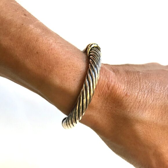 David Yurman Silver and Gold Bracelet - Picture 10 of 14